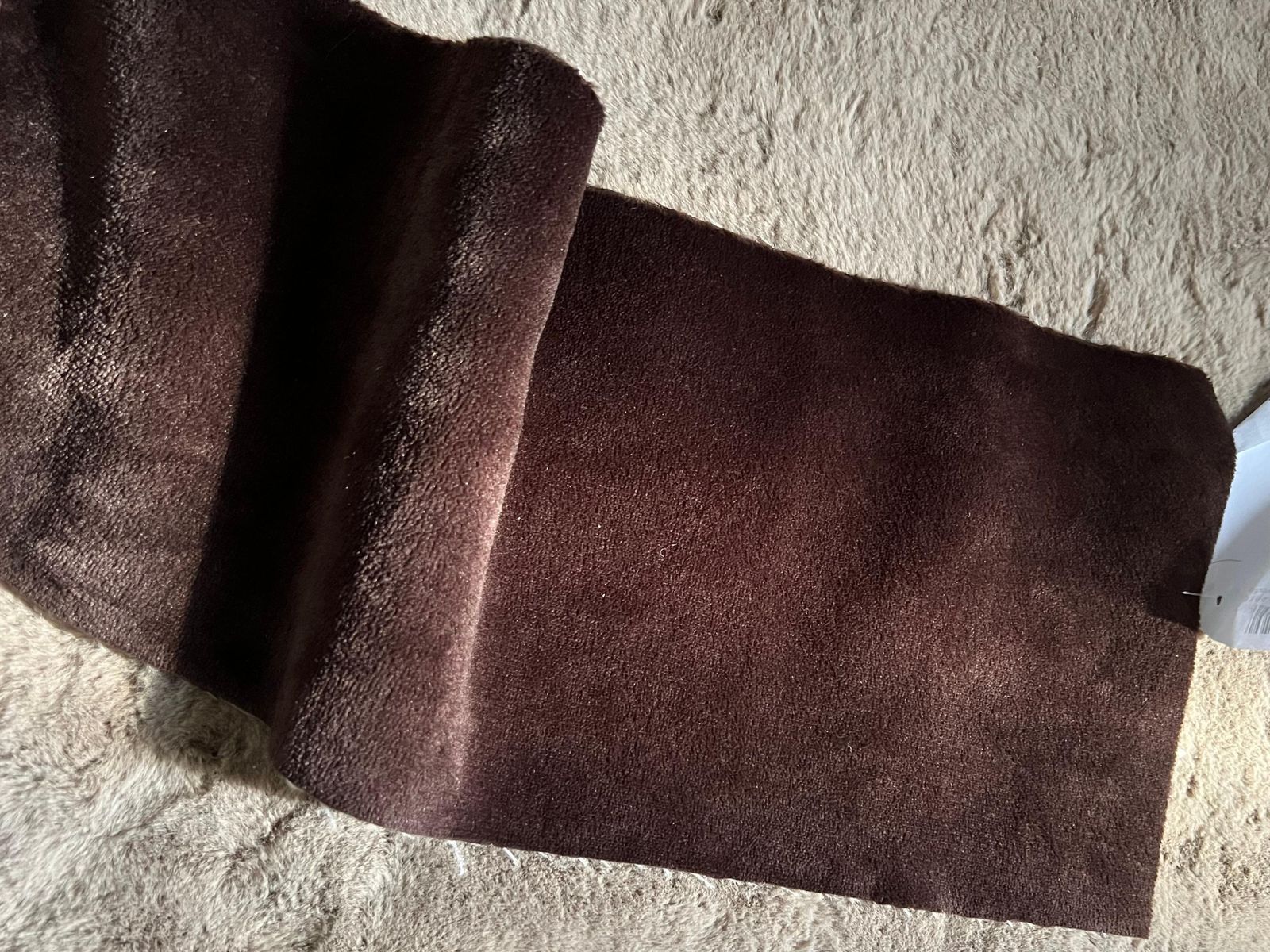 photo vintage Cor Trio Sectional Sofa In Chocolate Brown Velvet 1972  New Upholstery