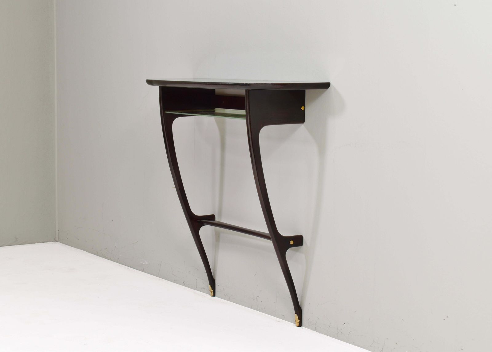 Console Table By Or In The Style Of Ico Parisi In Ebony And Glass   Italy, 1950s photo furniture