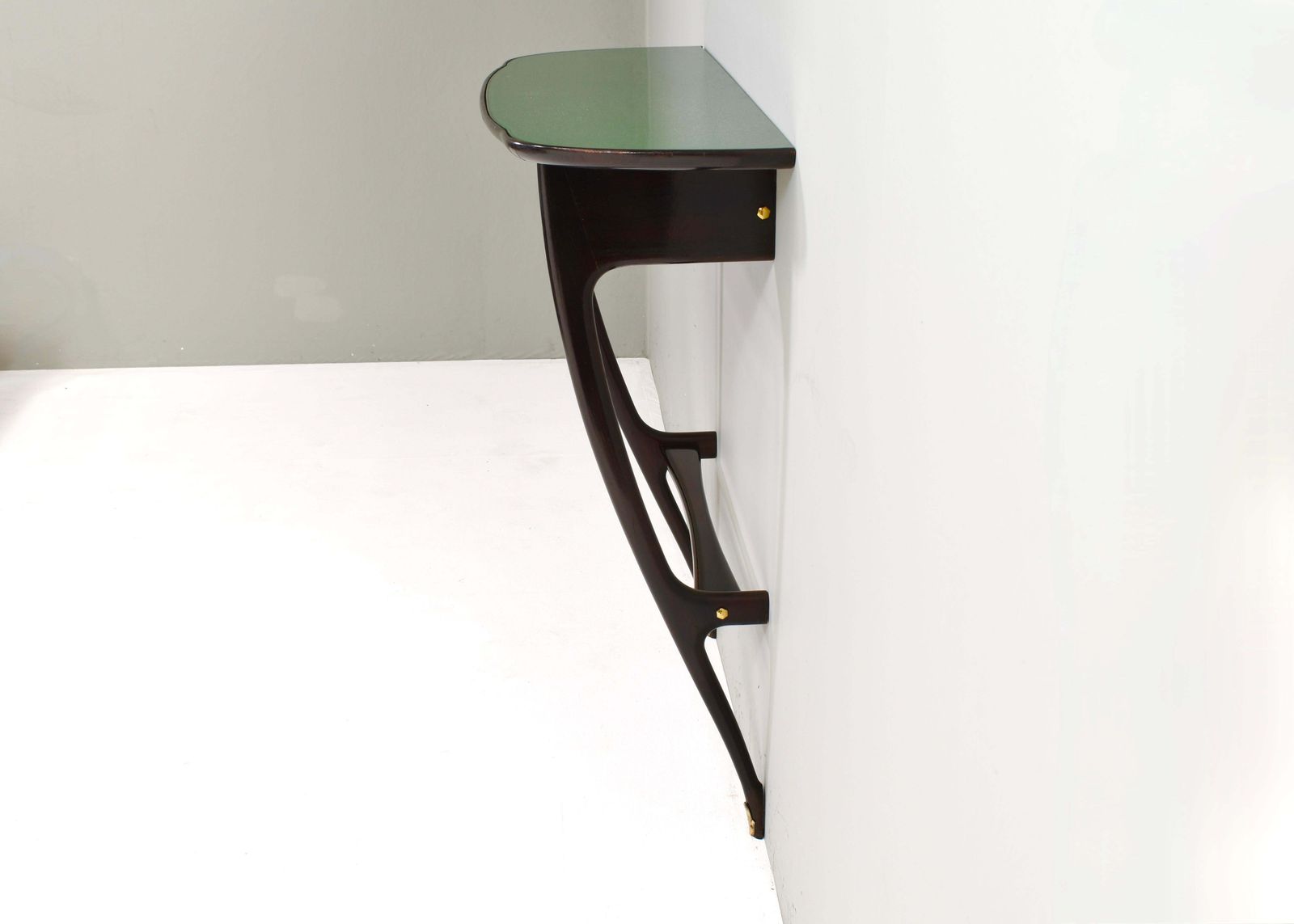Console Table By Or In The Style Of Ico Parisi In Ebony And Glass   Italy, 1950s photo Furniture