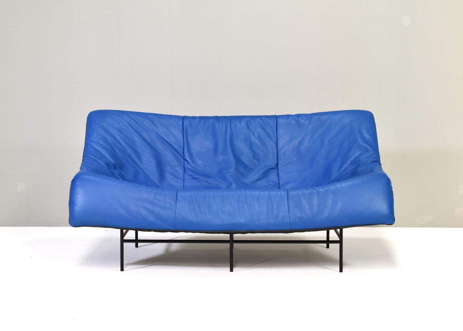 Butterfly Sofa In Leather By Gerard Van Den Berg For Montis, Netherlands, 1980's photo 4665.0