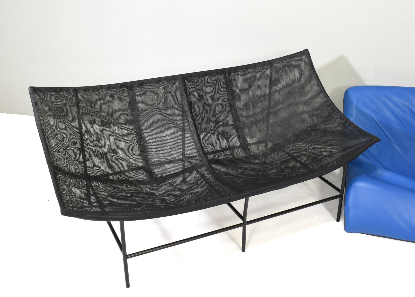 photo for sale Butterfly Sofa In Leather By Gerard Van Den Berg For Montis, Netherlands, 1980's