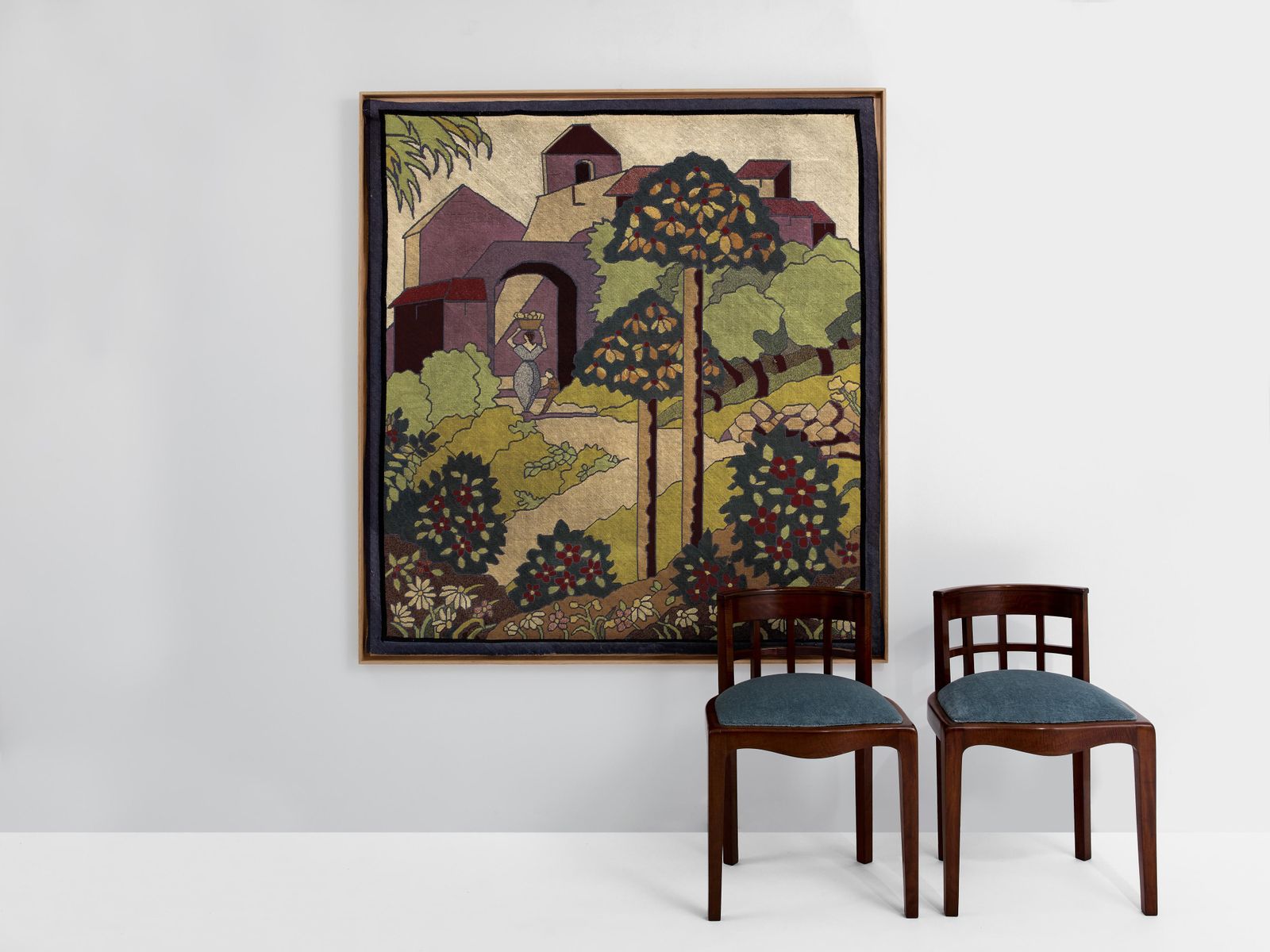 Gabriel Laneyrie Petit Point Needlework Panel Tapestry 1934 photo for sale