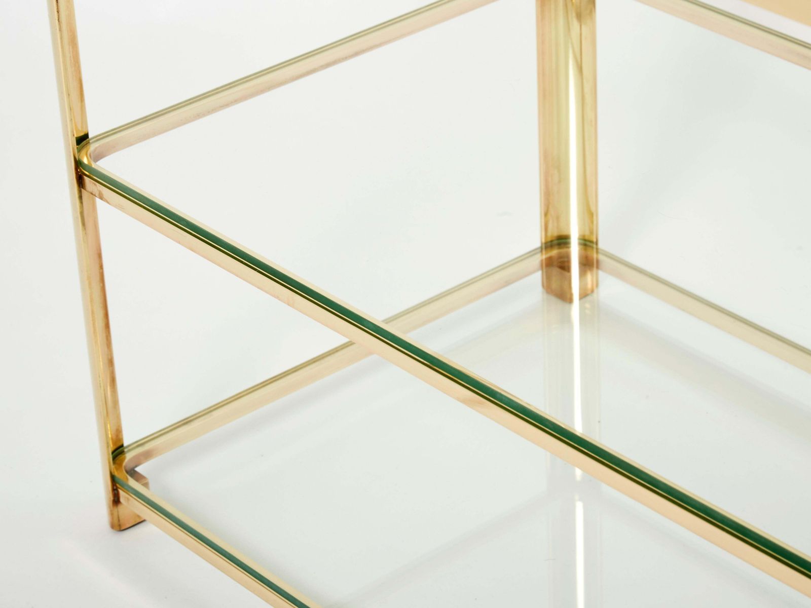 photo furniture Table d'appoint à trois niveaux en bronze, par Jacques Quinet pour Broncz, années 1960