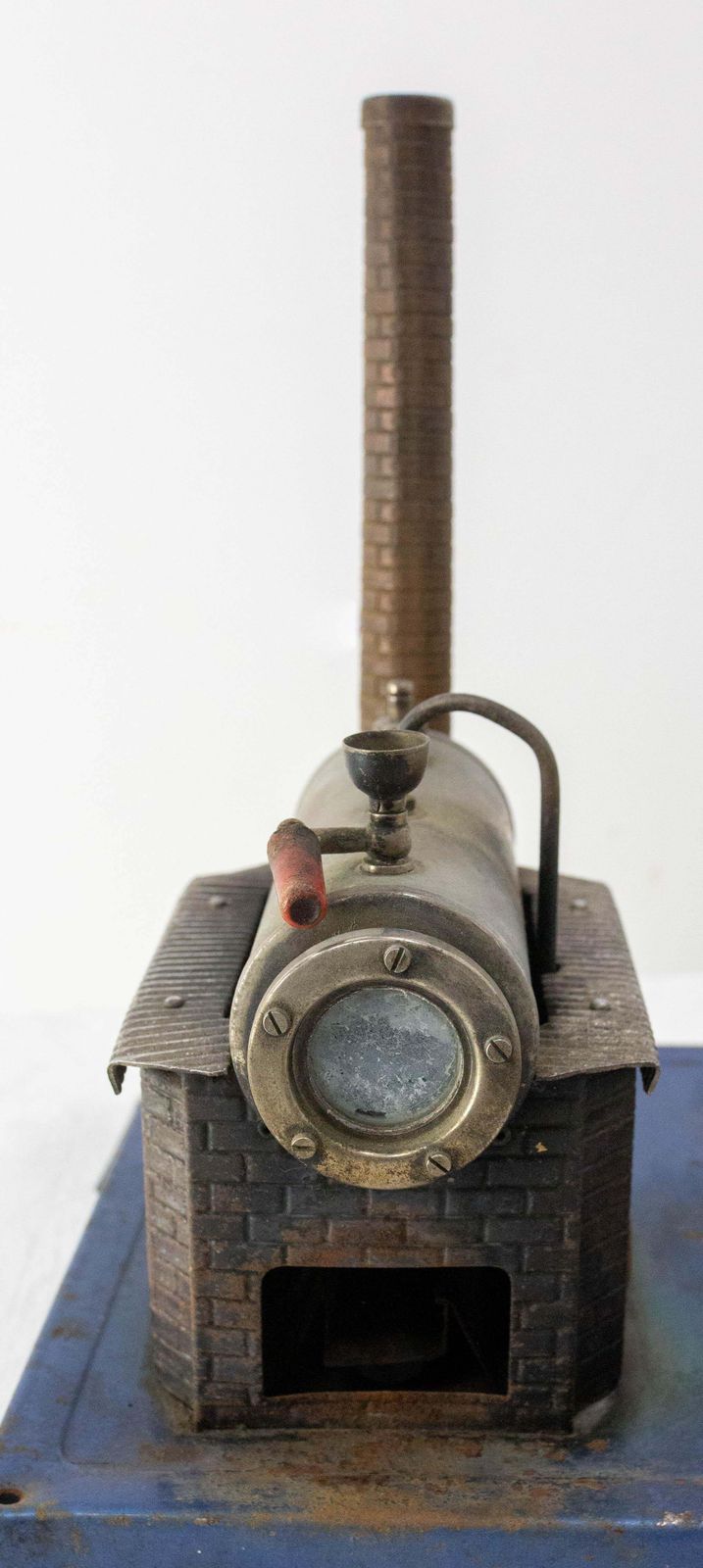German Wilesco Metal Sheet Steam Engine Children Toy, Circa 1960 photo vinterior