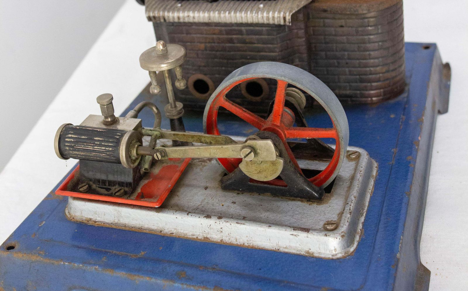 photo furniture German Wilesco Metal Sheet Steam Engine Children Toy, Circa 1960