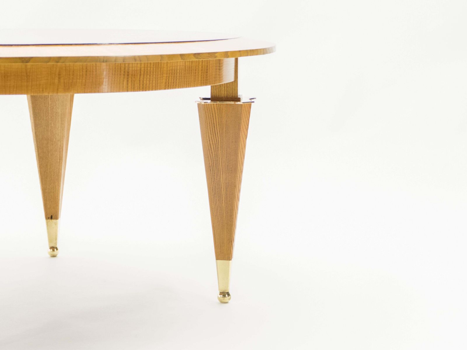 Table basse André Arbus en bois de frêne néoclassique, années 1940 photo Mobilier