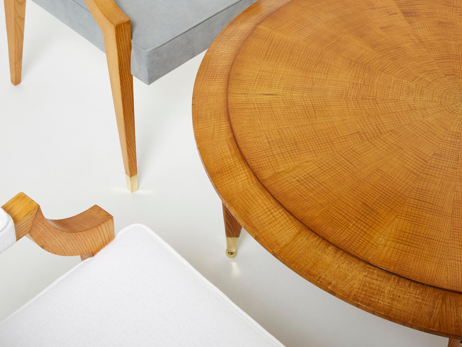 Table basse André Arbus en bois de frêne néoclassique, années 1940 photo buy