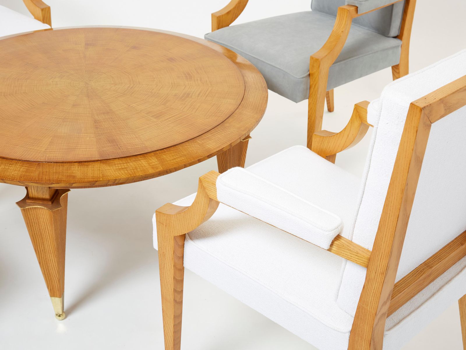 photo for sale Table basse André Arbus en bois de frêne néoclassique, années 1940
