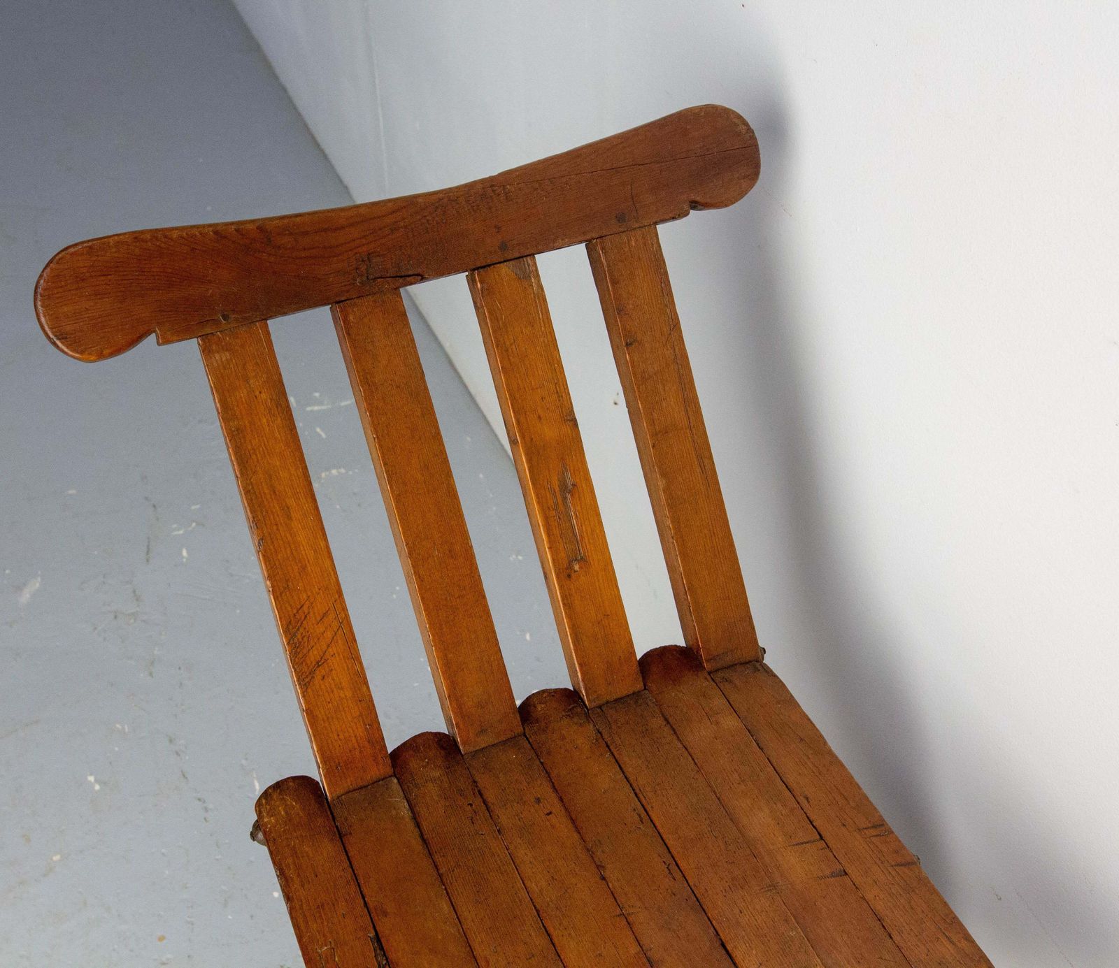 photo furniture French Pine Curule Or Dagobert Foldable Armchair, French, Circa 1960