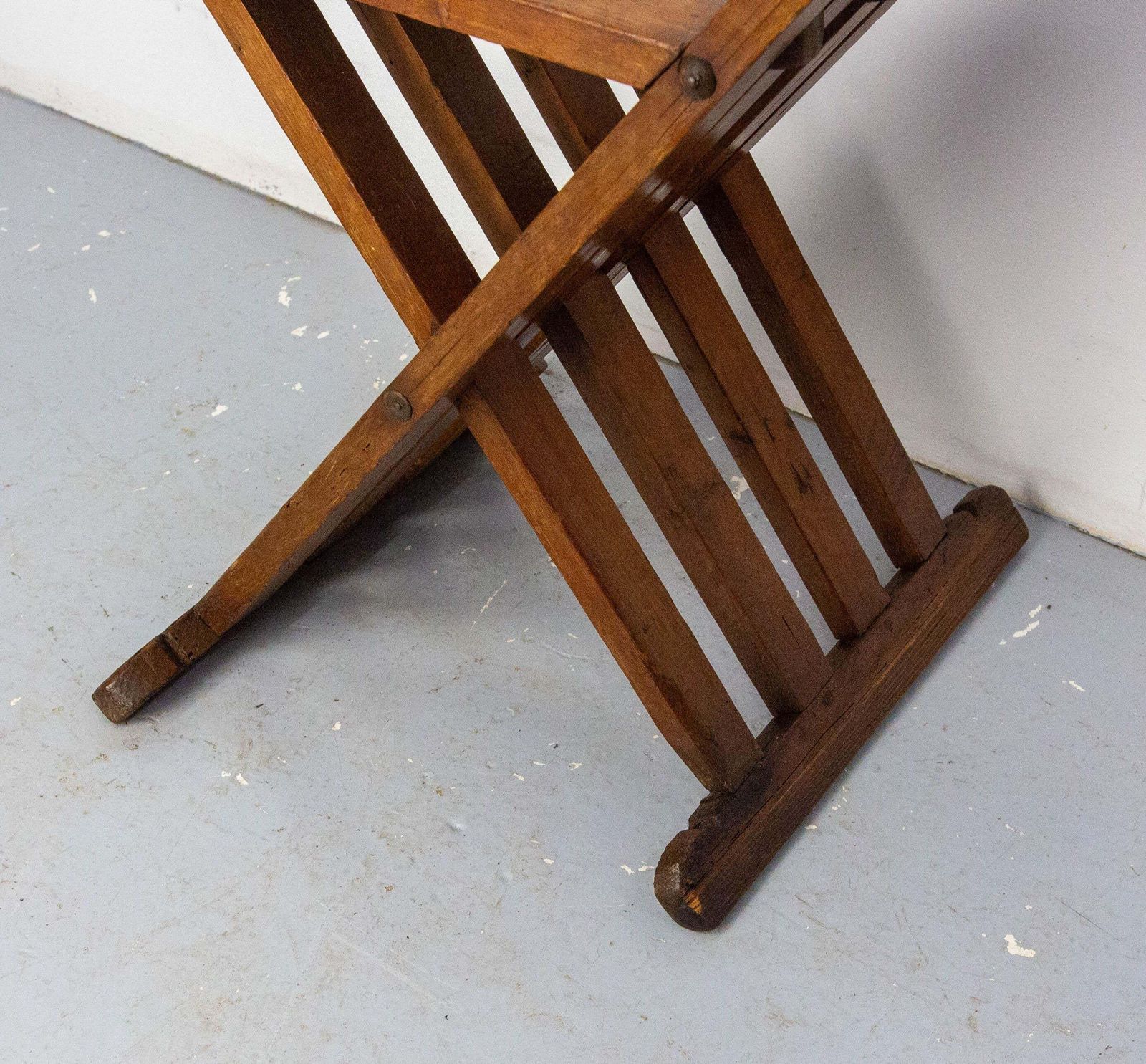 photo for sale French Pine Curule Or Dagobert Foldable Armchair, French, Circa 1960