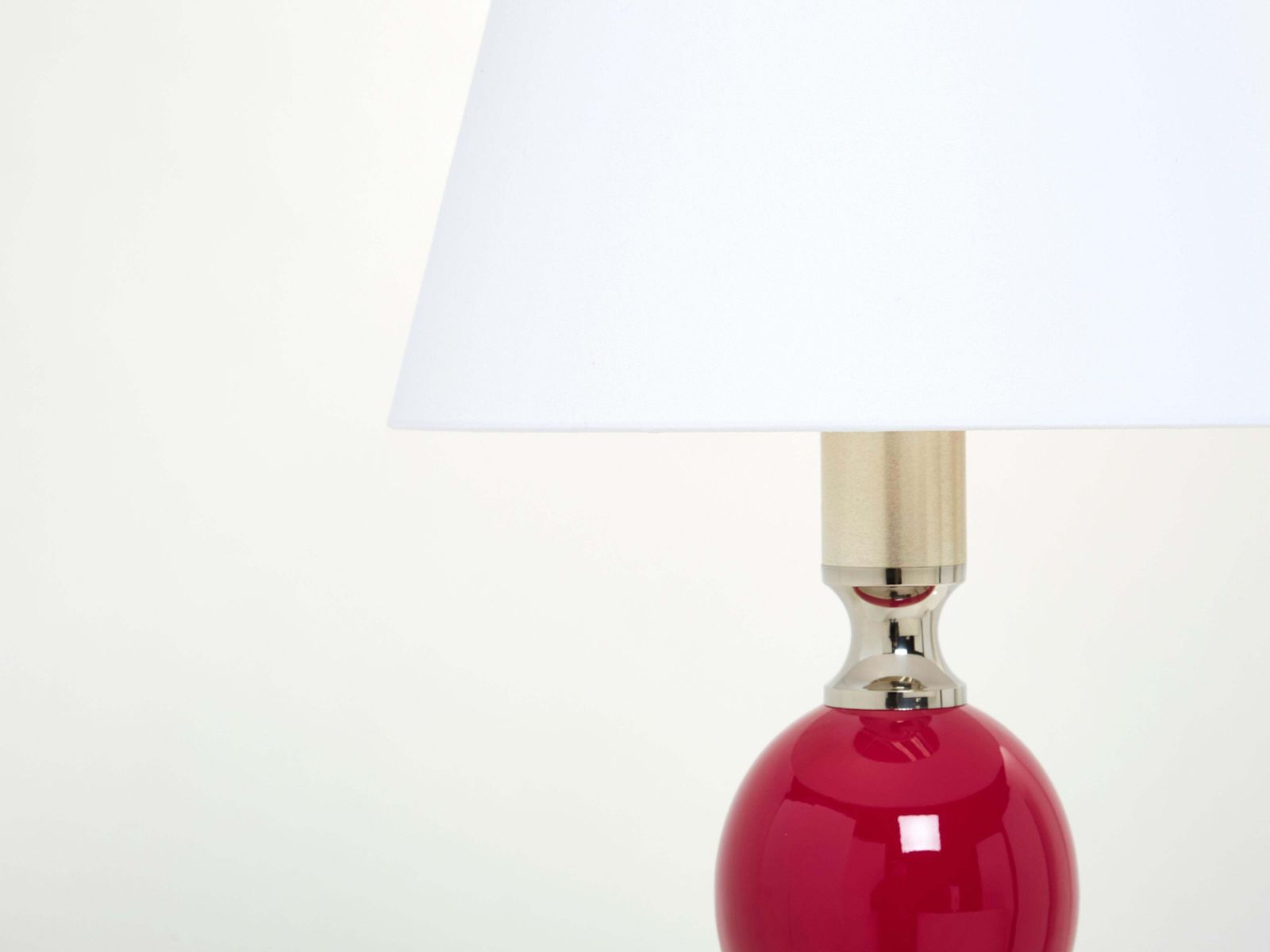 photo for sale Paire de lampes de table en laiton émaillé chromé Philippe Barbier, années 1970