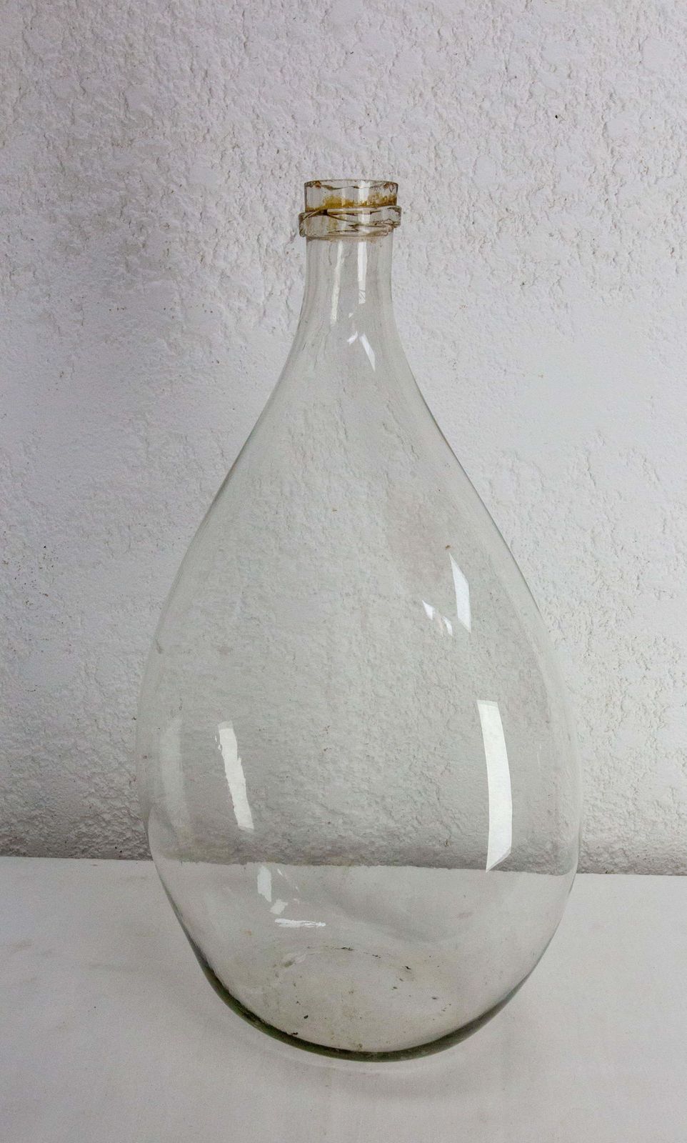 Antique Glass Bottle Demijohns Lady Jeanne Or Carboys Oval Shape Circa 1900 photo for sale
