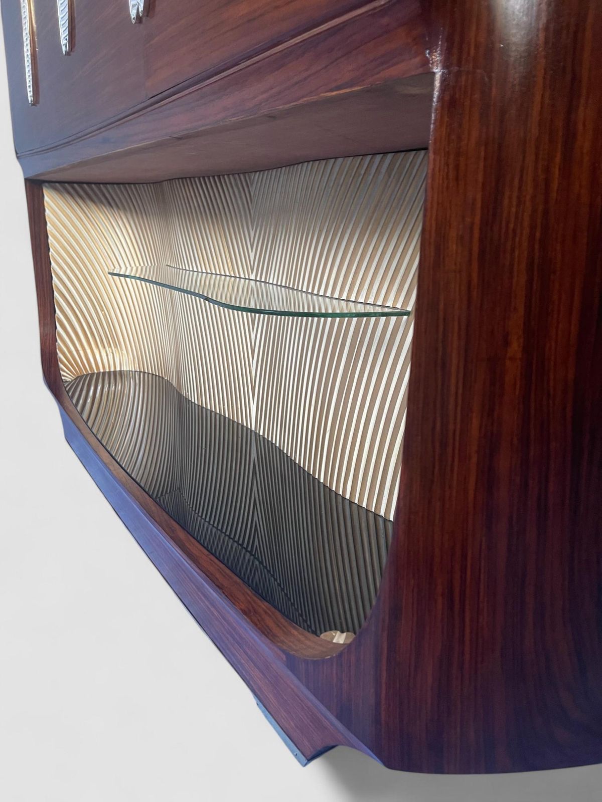 Italian Mid Century Teak Sideboard Or Bar Cabinet Designed Vittorio Dassi, 1950s photo 6932.0