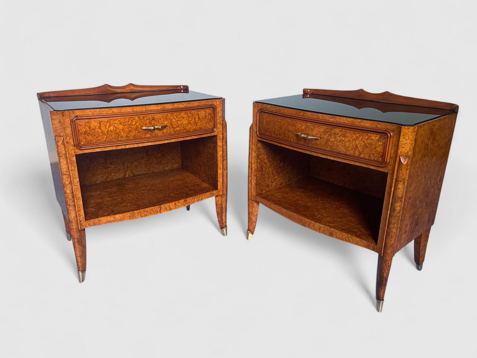 Italian Mid Century Night Stands, Set Of 2, Attributed To Paolo Buffa, 1950s photo buy