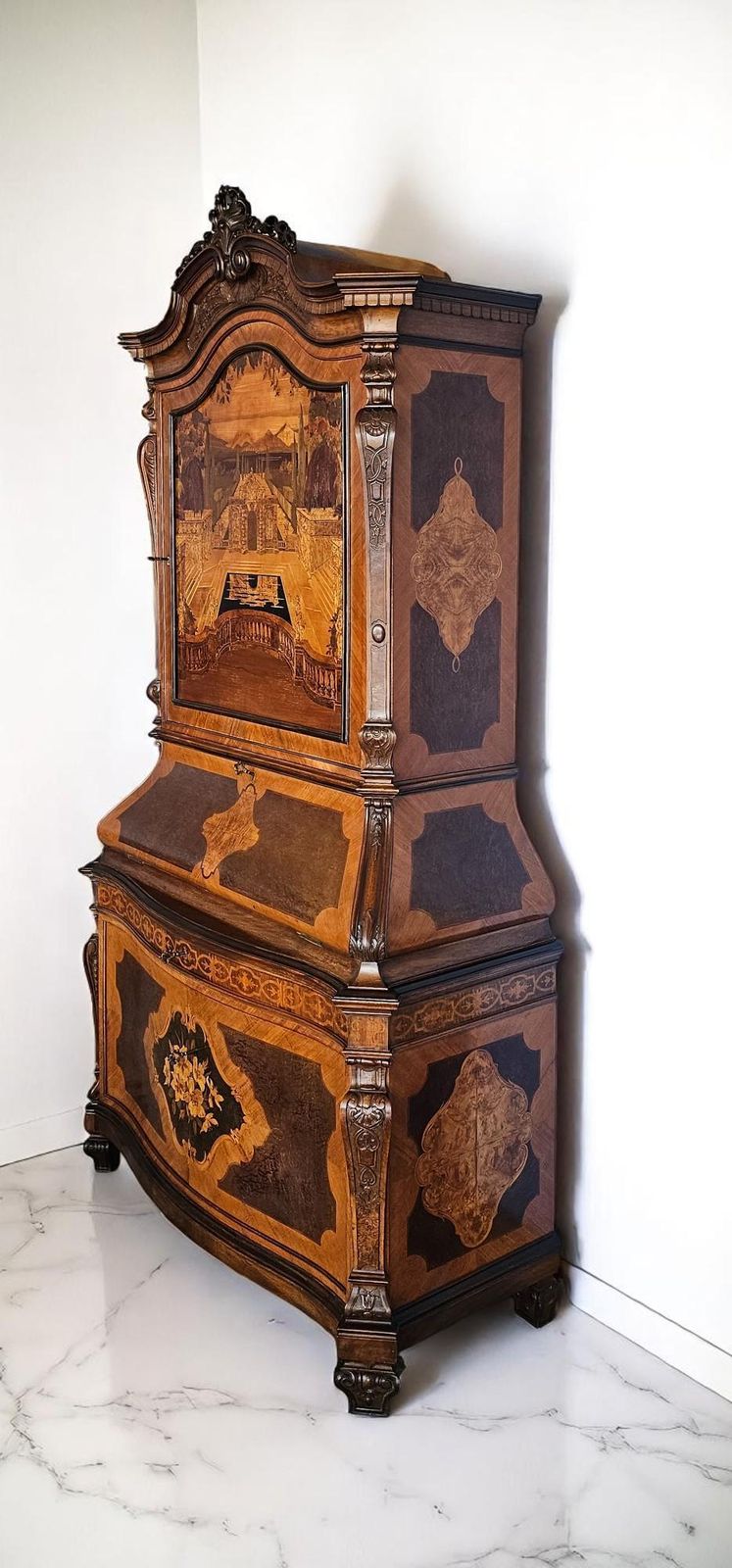 photo buy Italian Midcentury Sideboard Or Trumeau Inlaid By Pietro Ferrario, Italy 1946