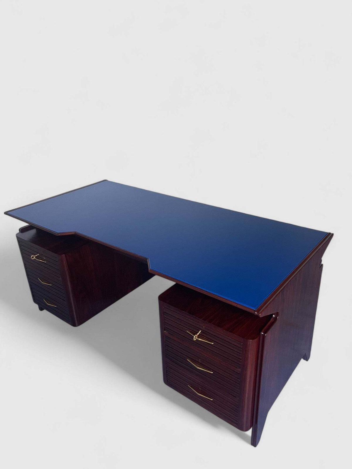 Italian Mid Century Executive Table Desk Attributed To Osvaldo Borsani ,  1950s photo furniture