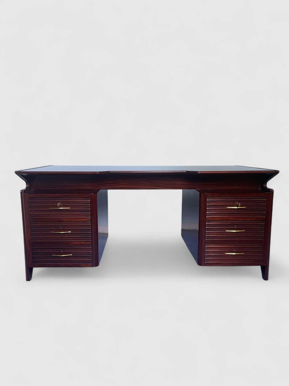 Italian Mid Century Executive Table Desk Attributed To Osvaldo Borsani ,  1950s photo for sale
