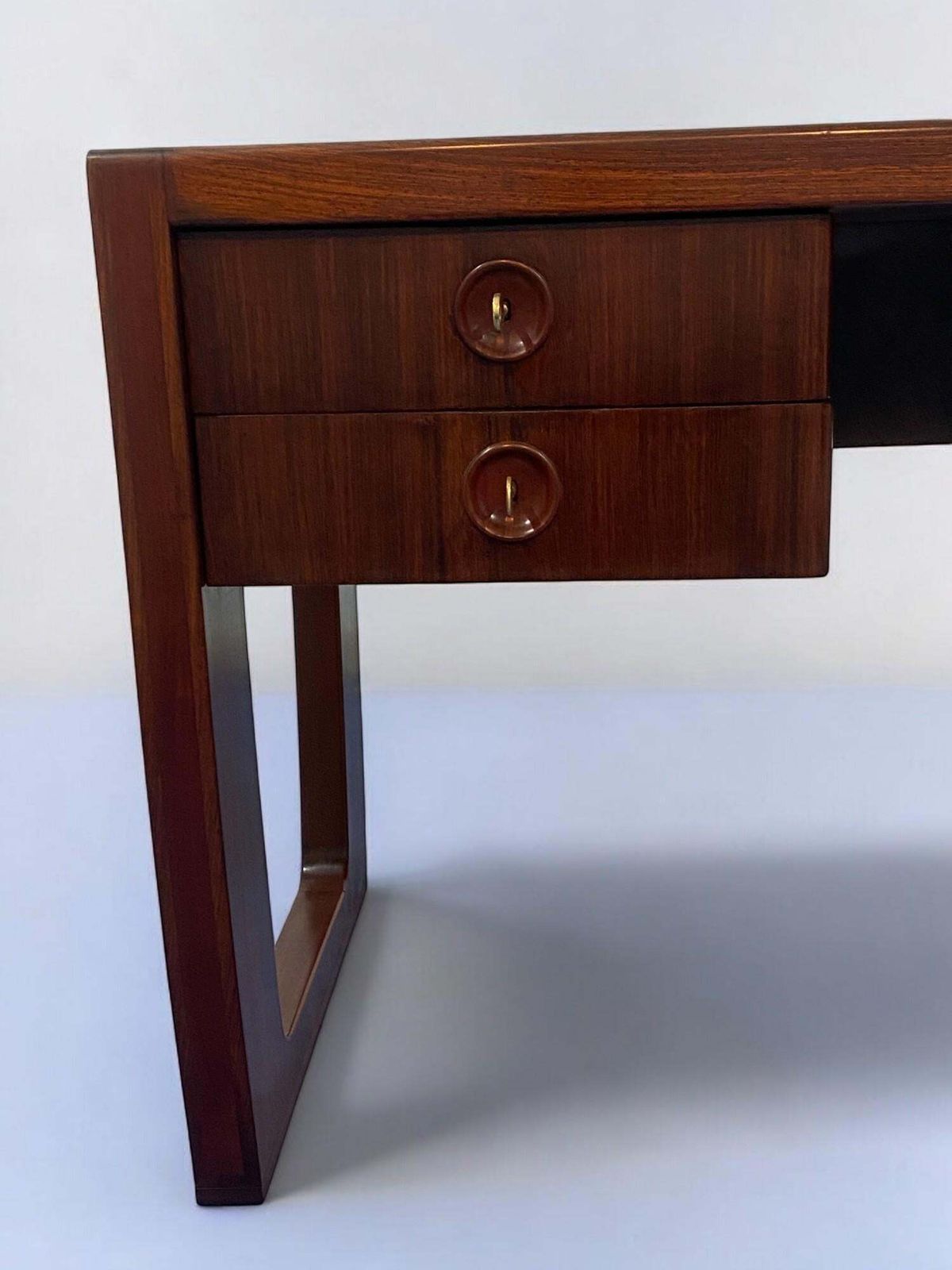 Italian Mid Century Executive Table Desk Designed By Paolo Buffa In 1950s photo Furniture