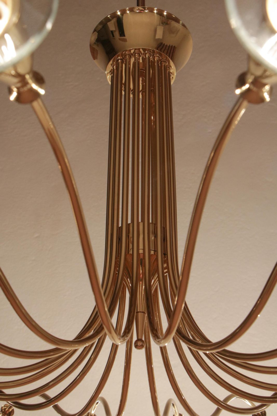 Italian Mid Century 18 Lights Chandelier By Angelo Lelii For Arredoluce photo for sale