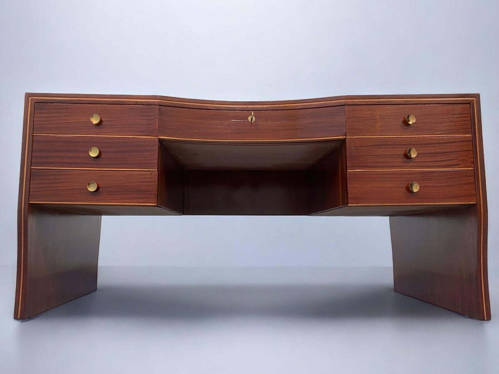 Italian Mid Century Executive Table Desk  Designed By Osvaldo Borsani, 1940 photo buy