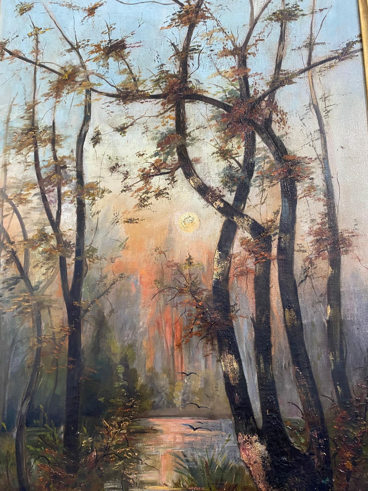 Antica Coppia Di Dipinti A Olio "Paesaggio"Firmati , Germania, Jugendstil, 1901 photo 4601.0