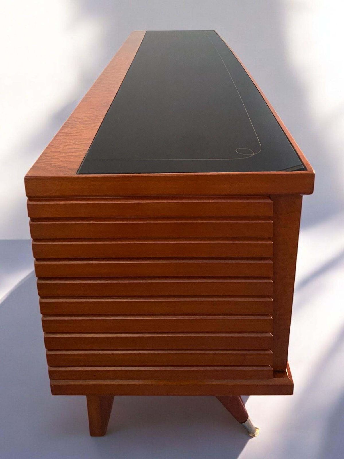 Italian Midcentury Amboyna Briar Sideboard By Vittorio Dassi, 1950s photo buy