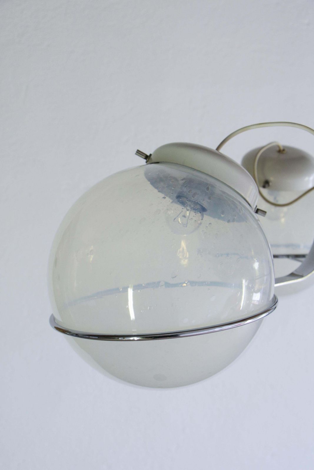 Italian Chandelier Pendant Light Murano Glass Attributed To Gino Sarfatti, 1970s photo buy