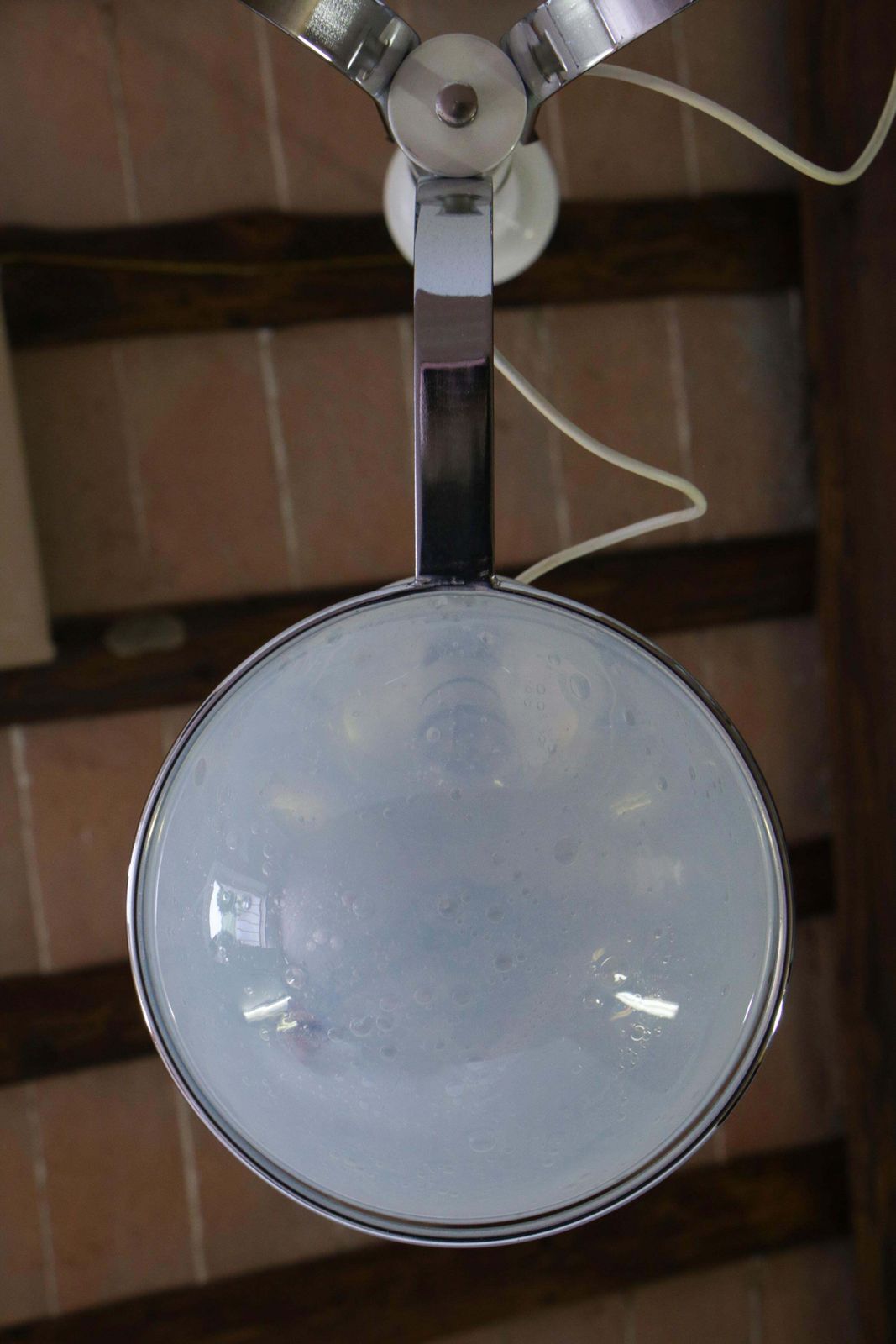 Lighting Italian Chandelier Pendant Light Murano Glass Attributed To Gino Sarfatti, 1970s photo