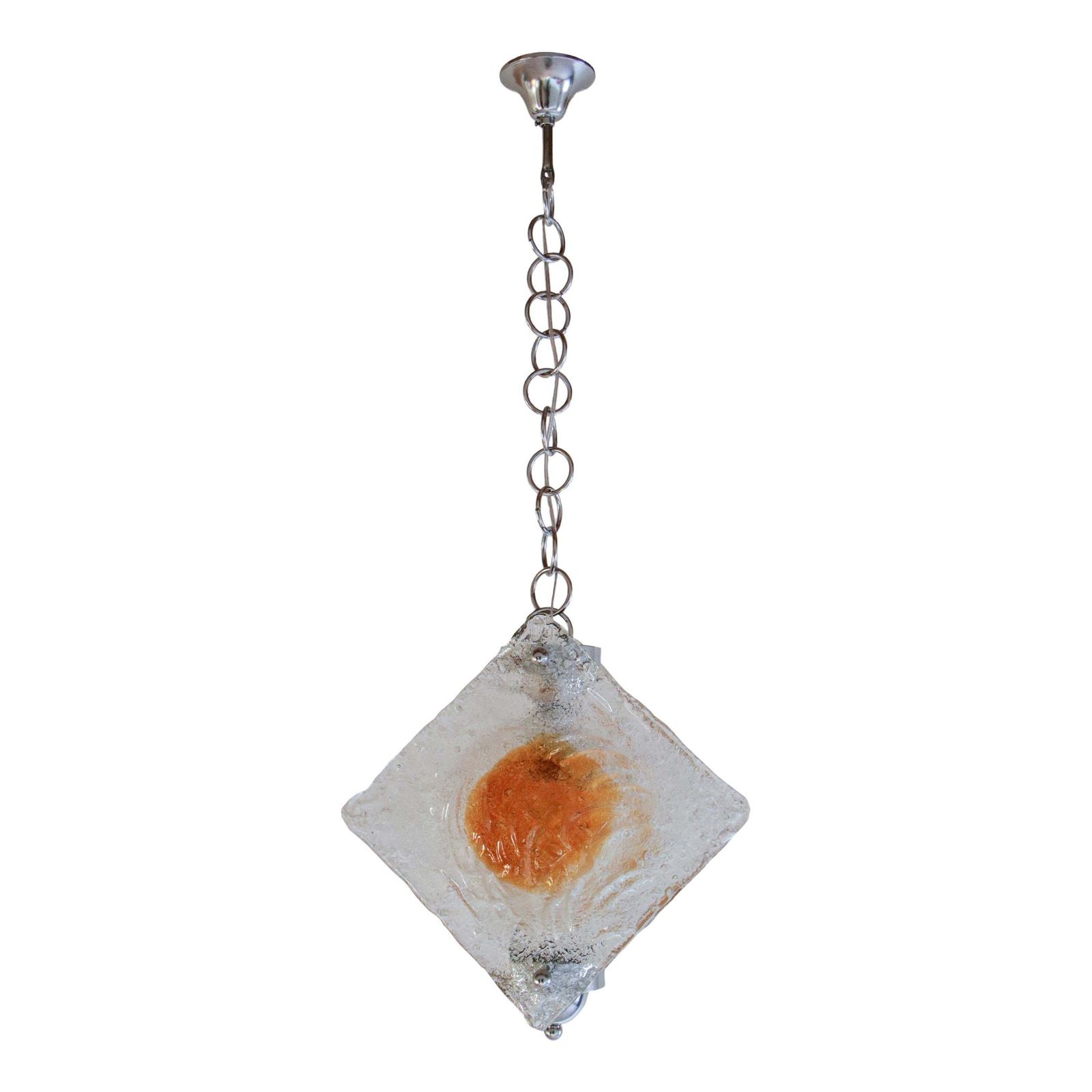 Italian Mid Century Murano Glass Pendant Lamp Per Mazzega, 1970s