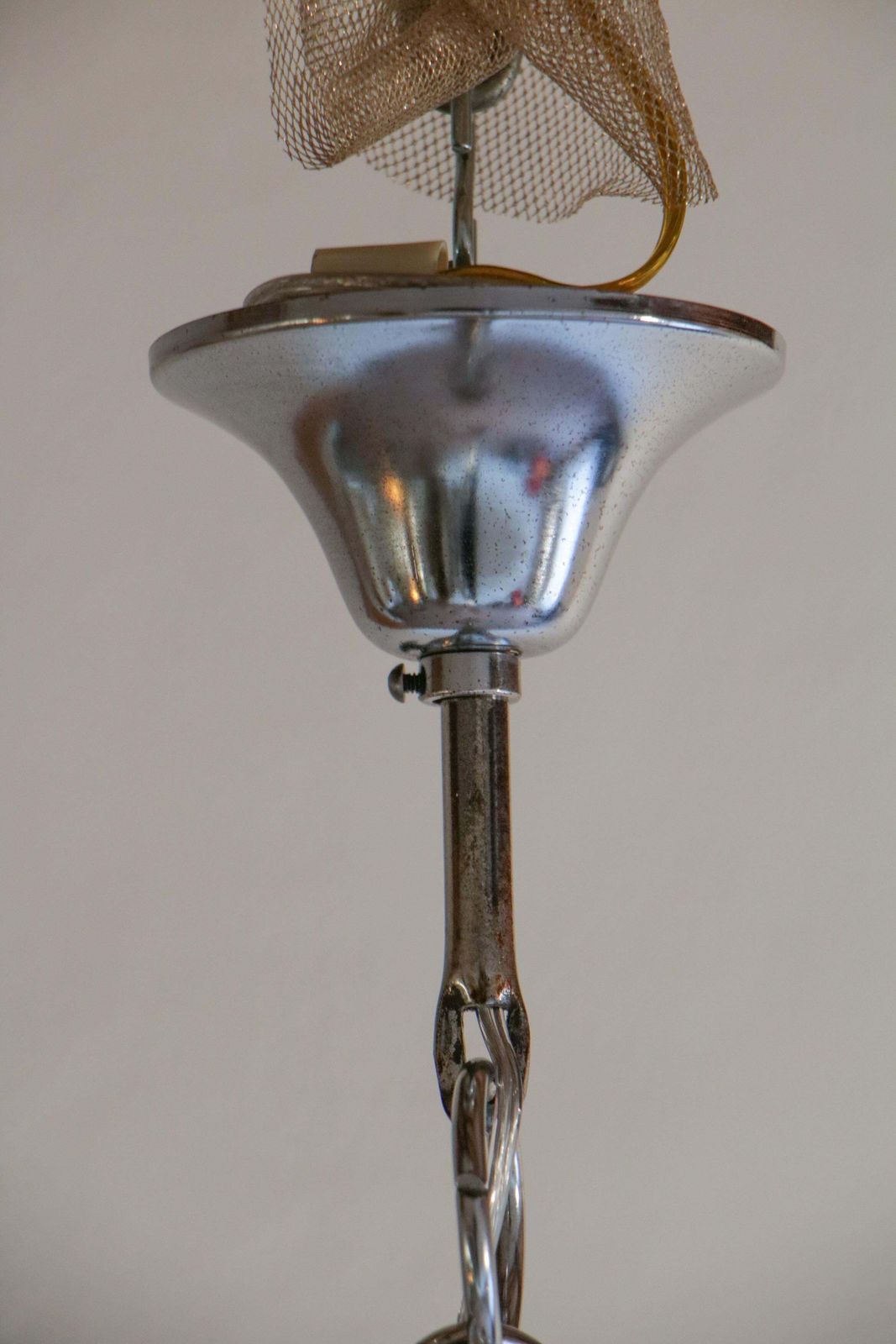 photo for sale Italian Mid Century Murano Glass Pendant Lamp Per Mazzega, 1970s