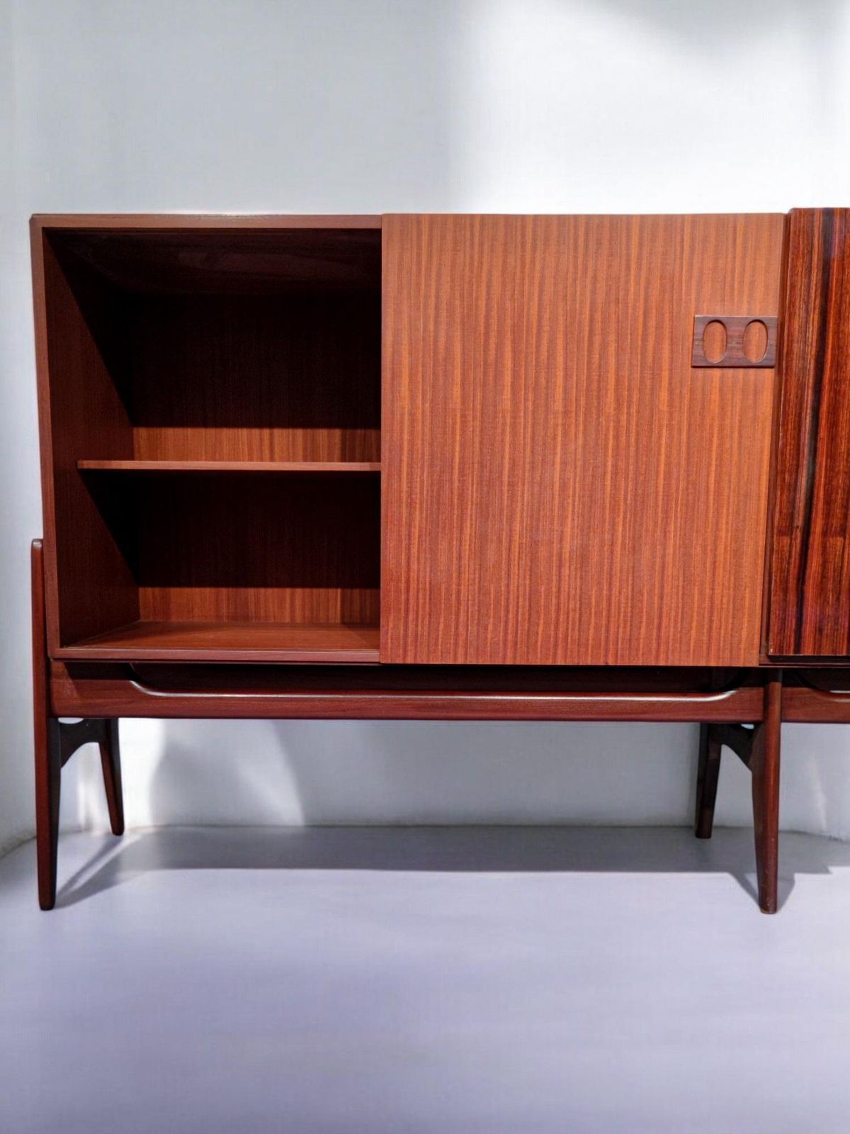 3716.0 Italian Mid Century Modern Teak Sideboard By Fratelli Proserpio, 1960s photo