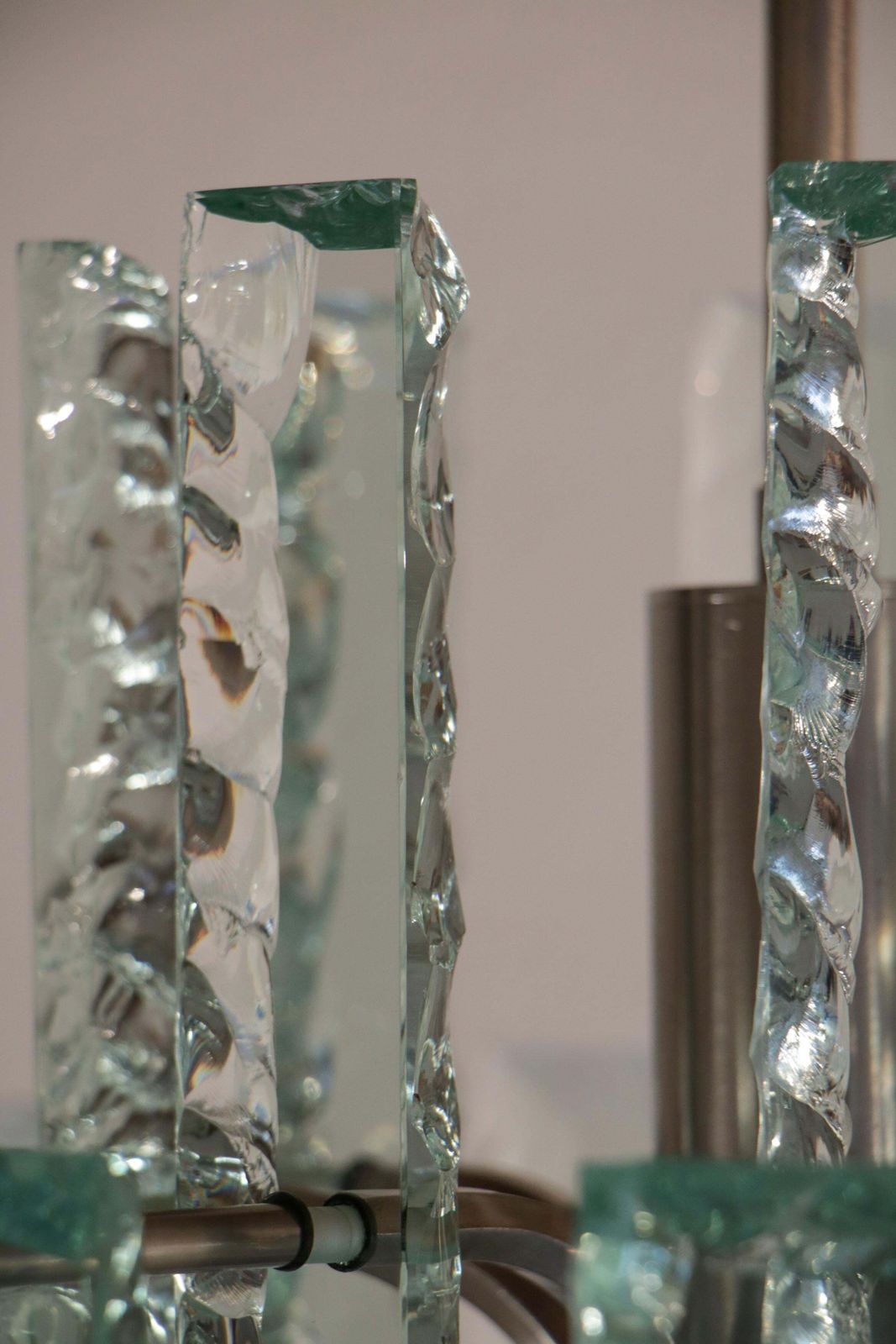 photo vintage Italian Mid Century  Chandelier Attributed To Fontana Arte  , 1950s