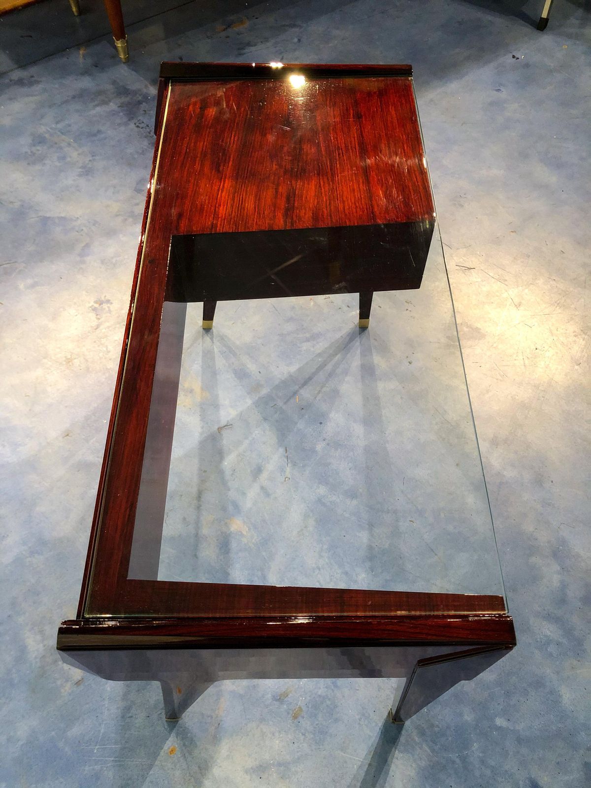 Italian Mid Century Modern  Petitetable Desk Designed By Vittorio Dassi, 1950s photo vintage