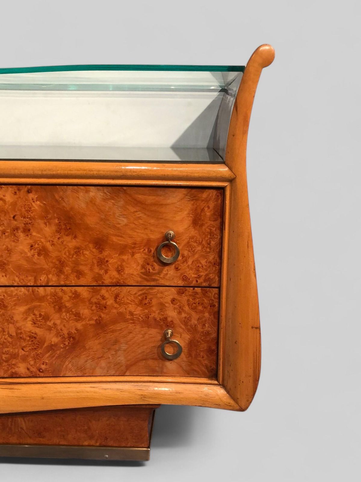 photo buy Italian Mid Century Modern Chest Of Drawers In Birch Briar Root, 1950s