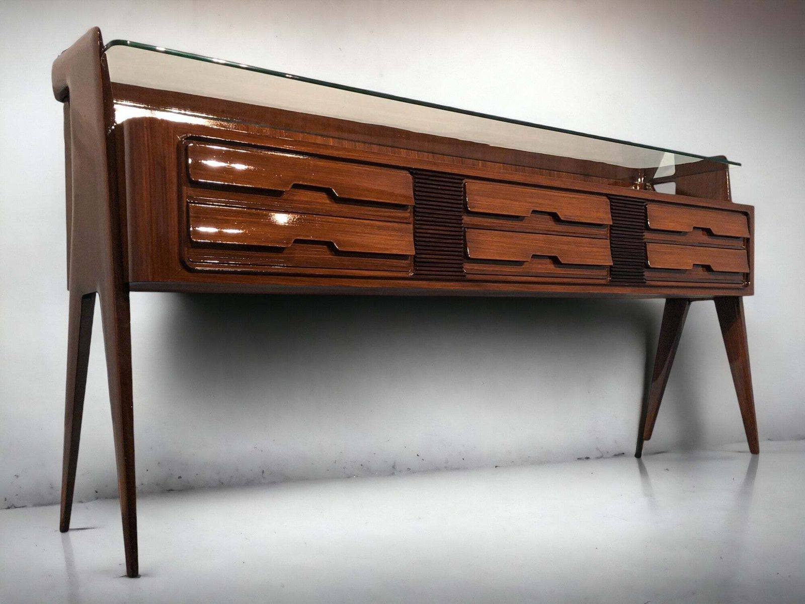 Italian Midcentury Sideboard  Or Chest Of Drawers By Vittorio Dassi, 1950s