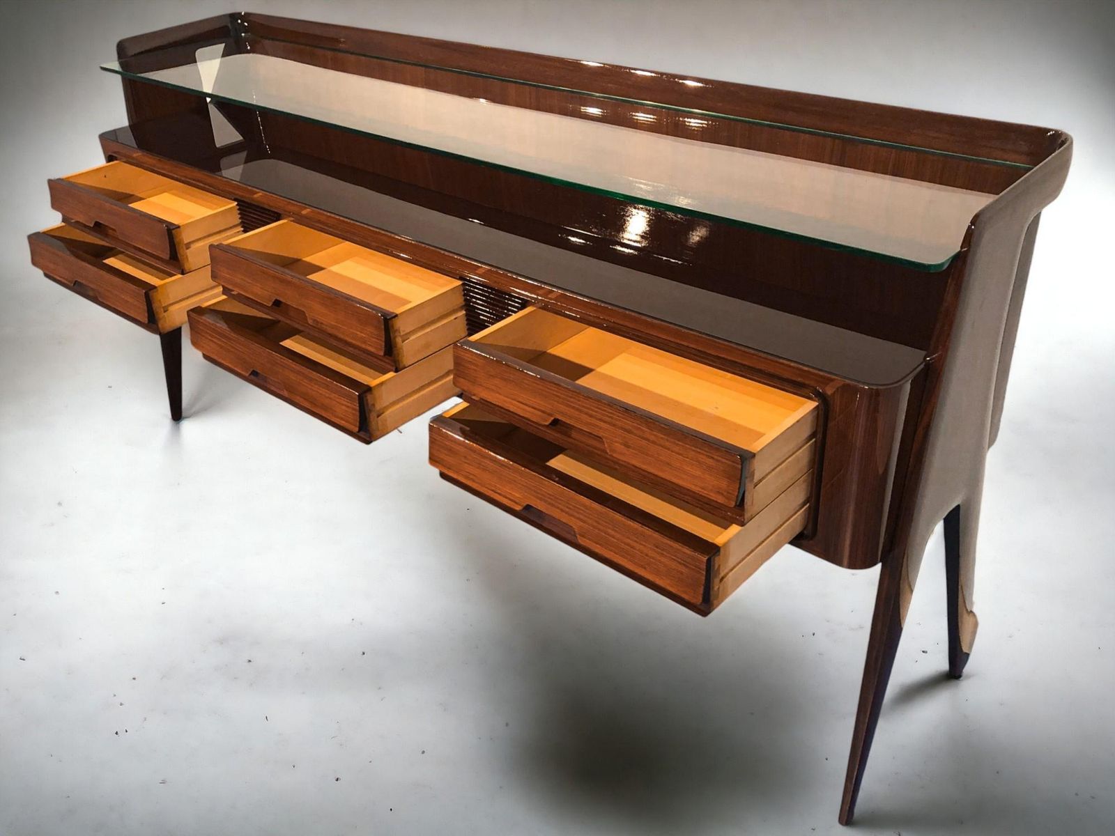 photo for sale Italian Midcentury Sideboard  Or Chest Of Drawers By Vittorio Dassi, 1950s