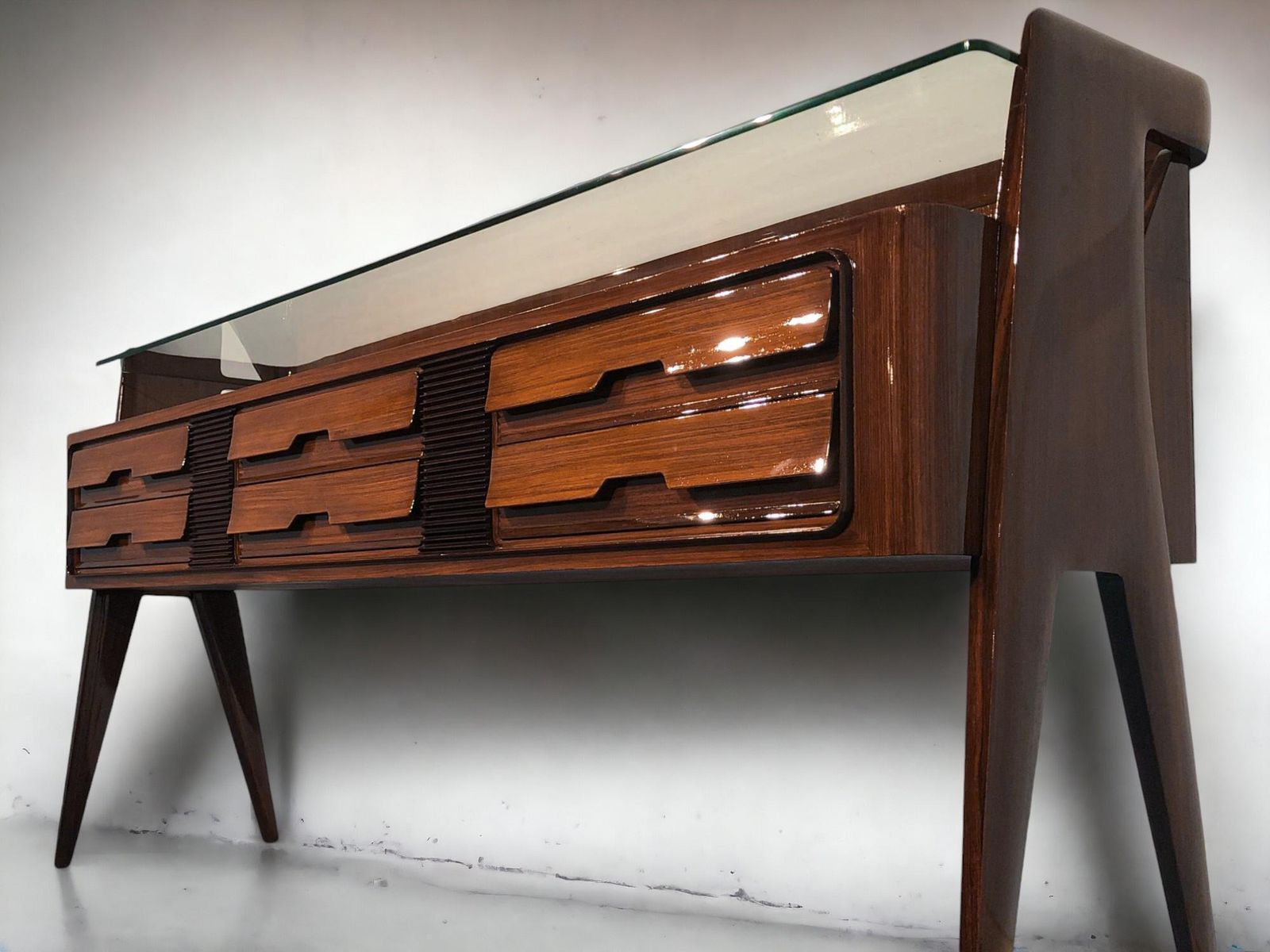 photo buy Italian Midcentury Sideboard  Or Chest Of Drawers By Vittorio Dassi, 1950s