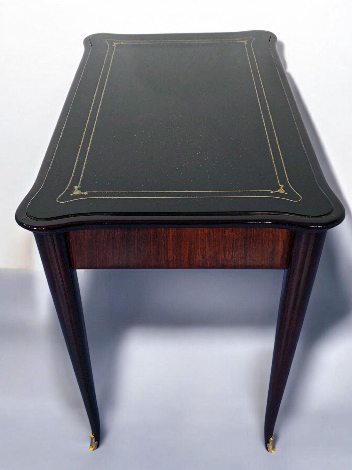photo for sale Italian Mid Century Modern Small Desk And Chair Attributed To Paolo Buffa, 1950s