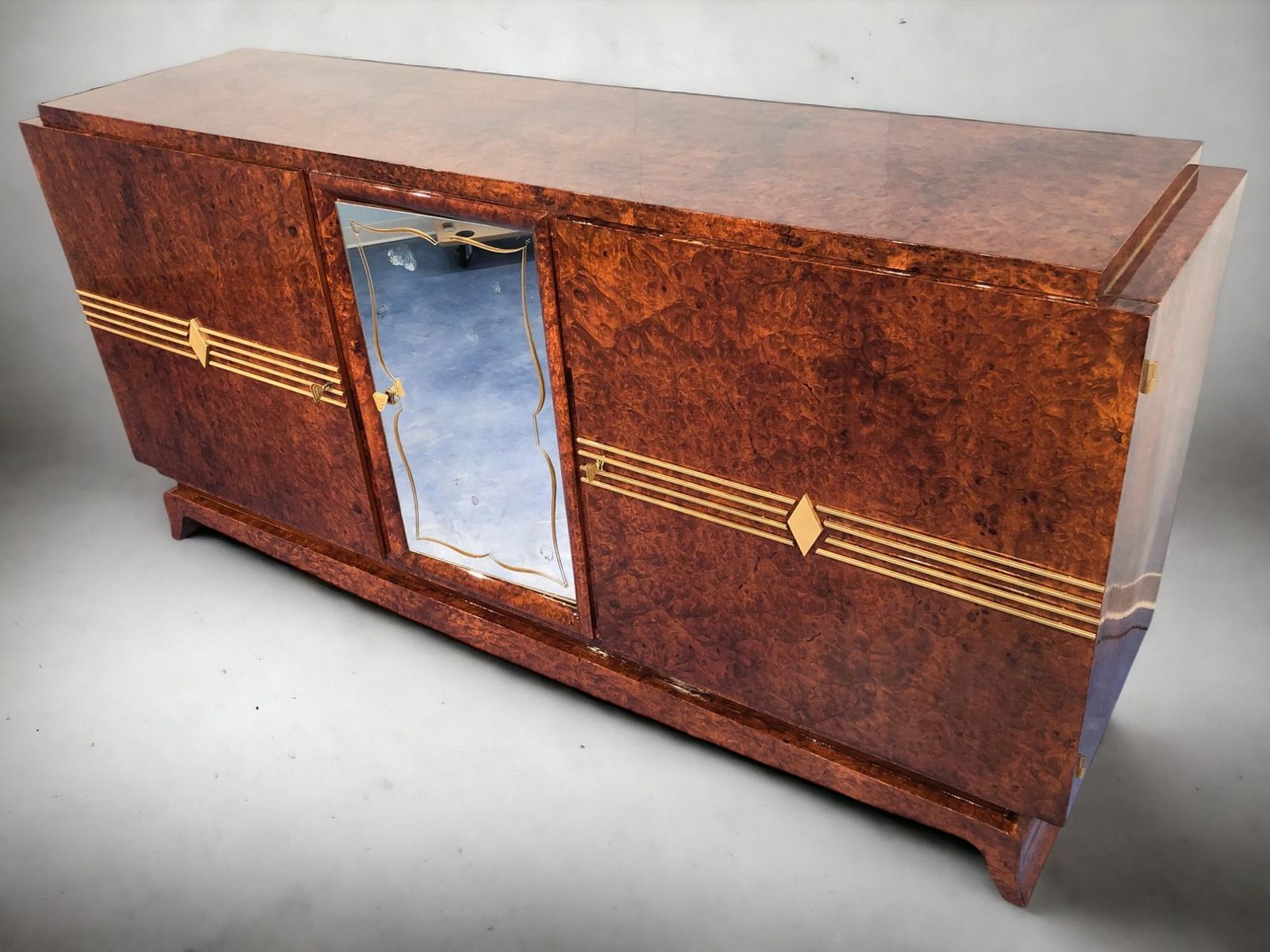 French Art Deco Thuya Sideboard, 1940s photo buy