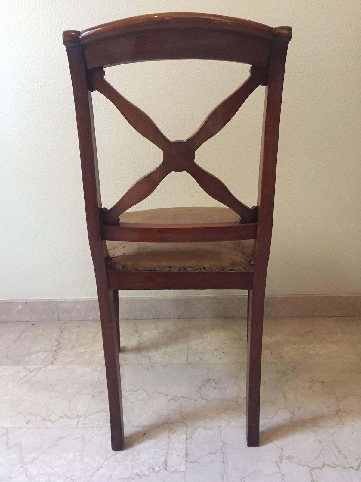 Empire Restauration Walnut Chairs, France, 1820 photo buy
