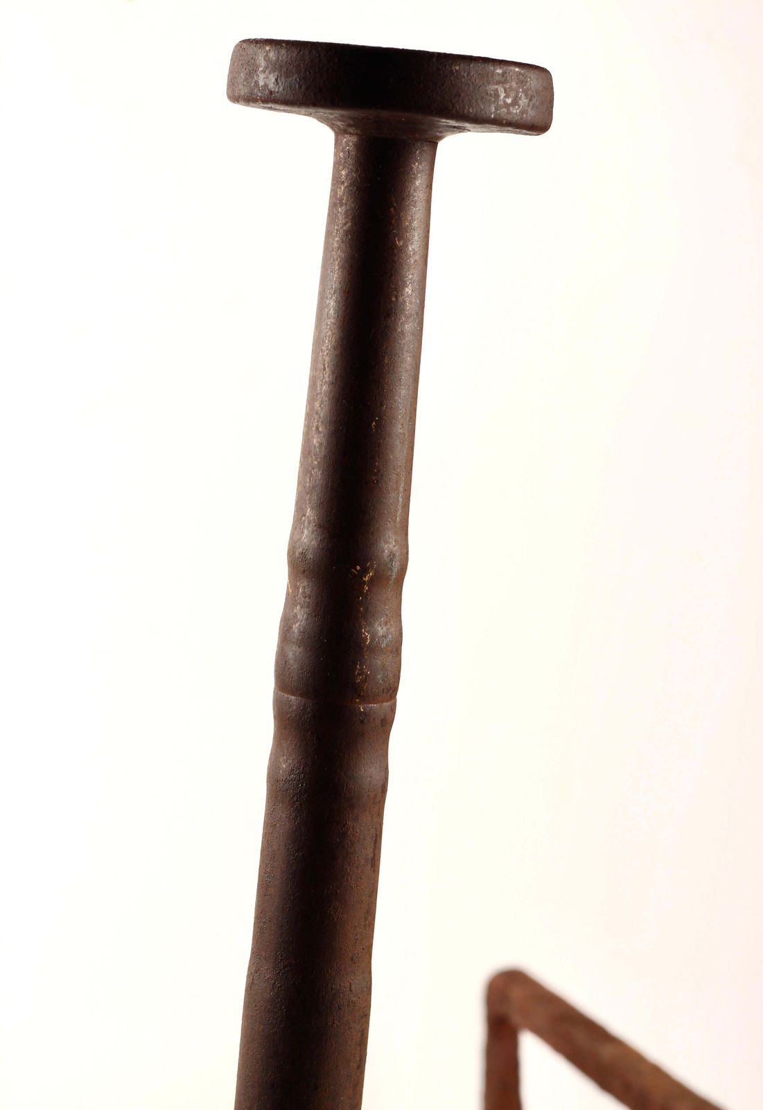 Wrought Iron Aesthetic Style 19th Century Andirons Or Firedogs Made In England photo 840.0