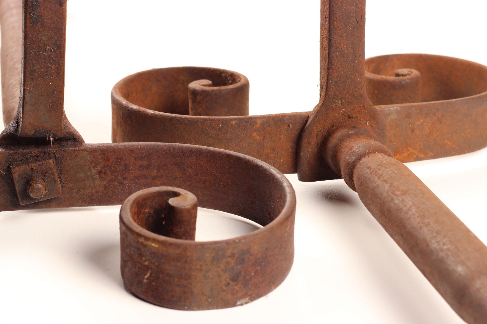 photo buy Wrought Iron Aesthetic Style 19th Century Andirons Or Firedogs Made In England