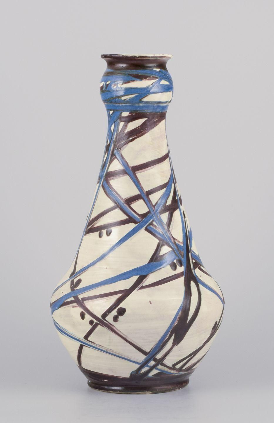 Kähler, Denmark. Large Floor Vase In Ceramic. 1930s photo furniture