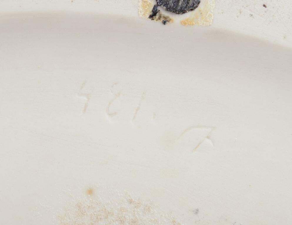Rare Royal Copenhagen Art Nouveau Porcelain Dish With Codfish In Relief photo vintage