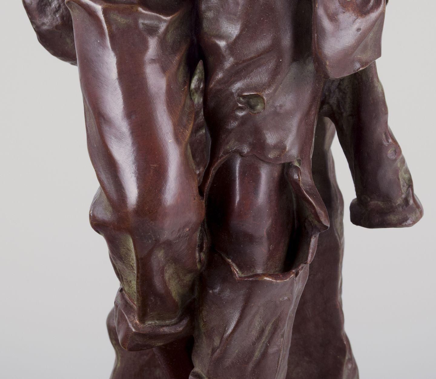 Joaquim Anglés Cané, Spanish Sculptor. 'Un Philosophe'. Large Bronze Sculpture photo vinterior