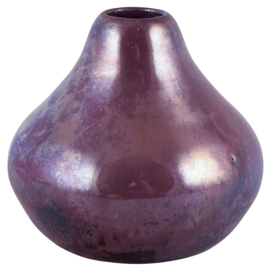 Søren Kongstrand (1872 1951) Danish Ceramicist. Small Vase With Lustre Glaze
