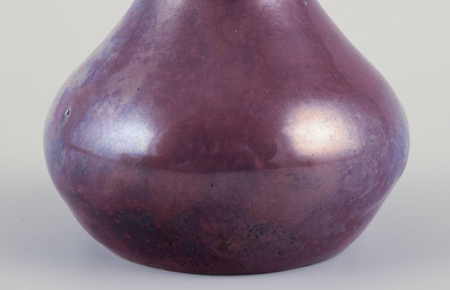 Søren Kongstrand (1872 1951) Danish Ceramicist. Small Vase With Lustre Glaze photo Home Decor