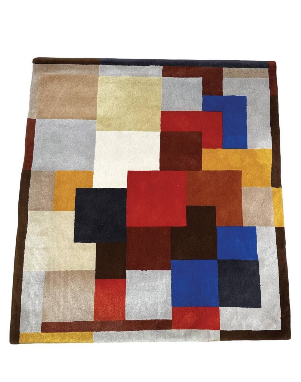 Sonia Delaunaysonia Delaunay  Labyrinth Carpet  Artcurial1980 photo for sale
