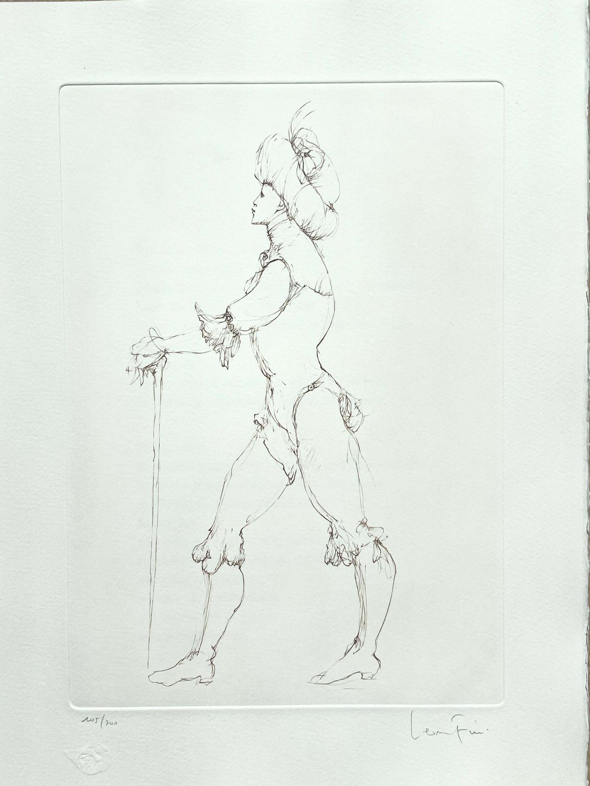 Leonor Finileonor Fini, Rare Lithograph On Arches Paper, Circa 1980circa 1970 photo for sale