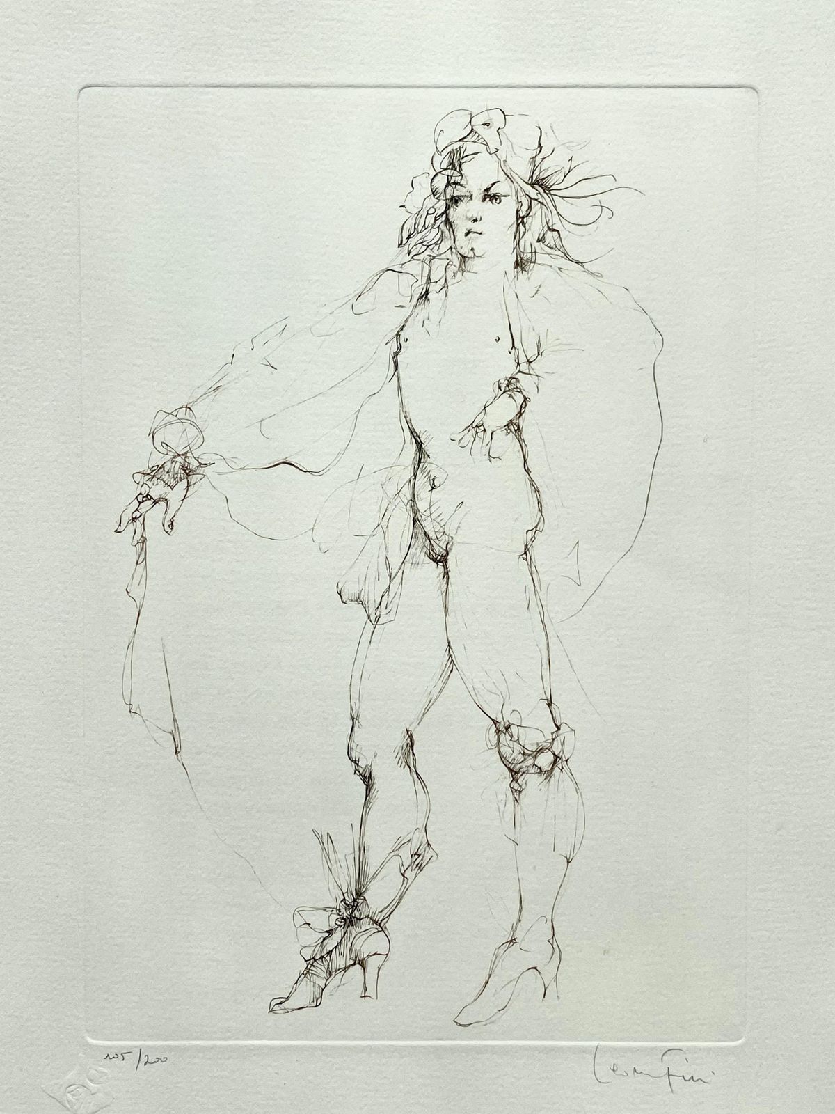 Leonor Finileonor Fini, King, Rare Lithograph On Arches Paper, Circa 1980circa 1970